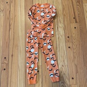 Hanna Andersson Orange and Black Kids Pajama Set